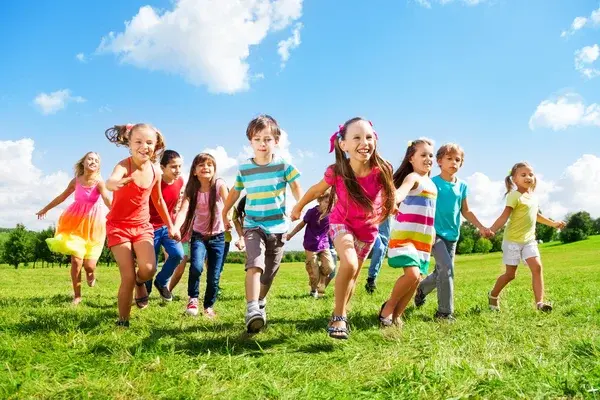Depositphotos 32010675 stock photo kids running enjoying summer